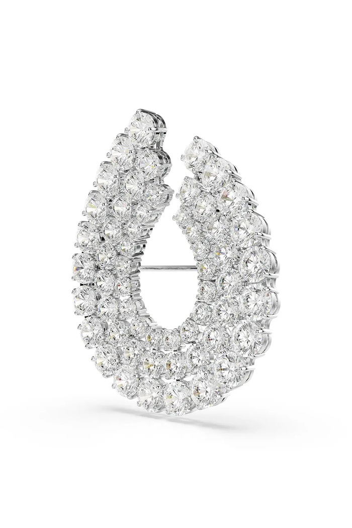 Swarovski brosa MATRIX 5714648 argintiu SS25