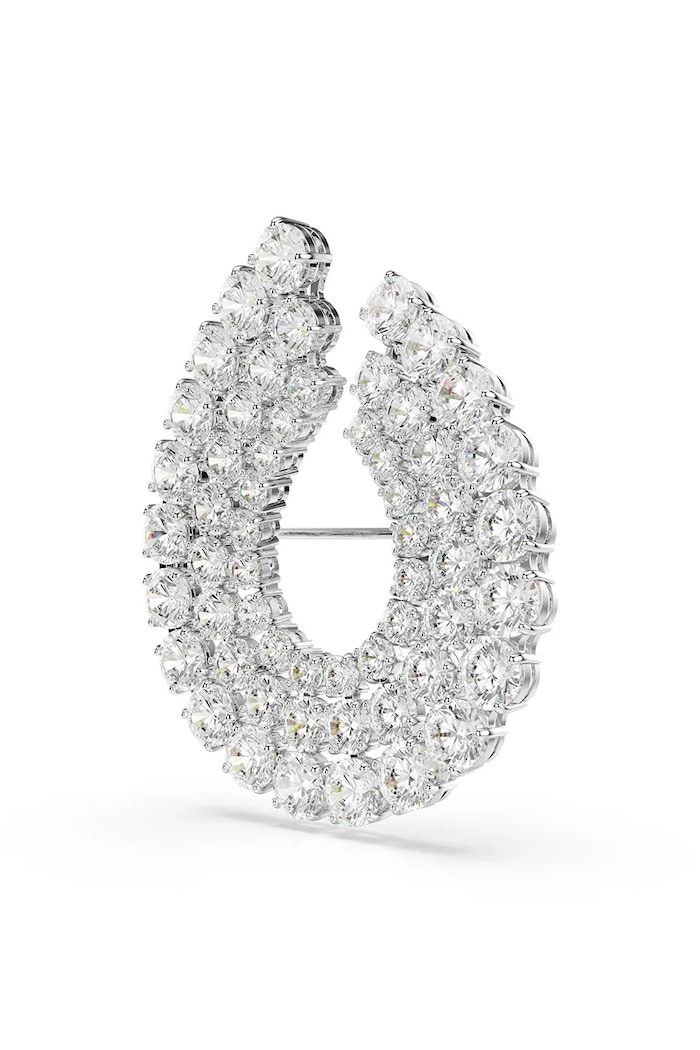 Swarovski brosa MATRIX 5714648 argintiu SS25