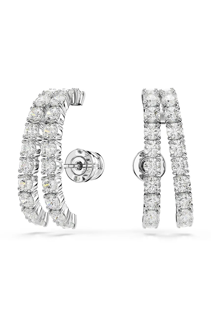 Swarovski cercei MATRIX Cristal Swarovski argintiu 5705835