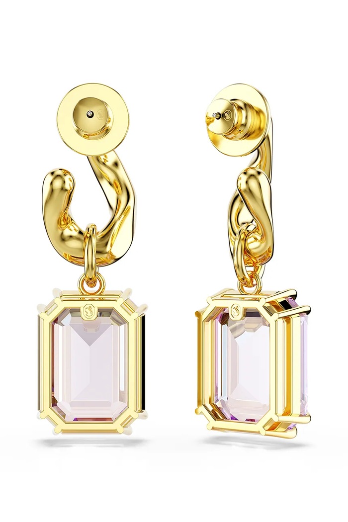 Náušnice Swarovski MILLENIA fialová 5694784