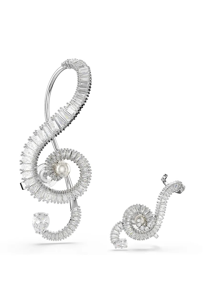 Swarovski clip on CAPSULE zirconiu cubic argintiu 5720866