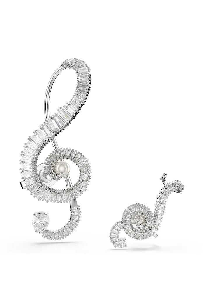 Swarovski clip on CAPSULE zirconiu cubic argintiu 5720866