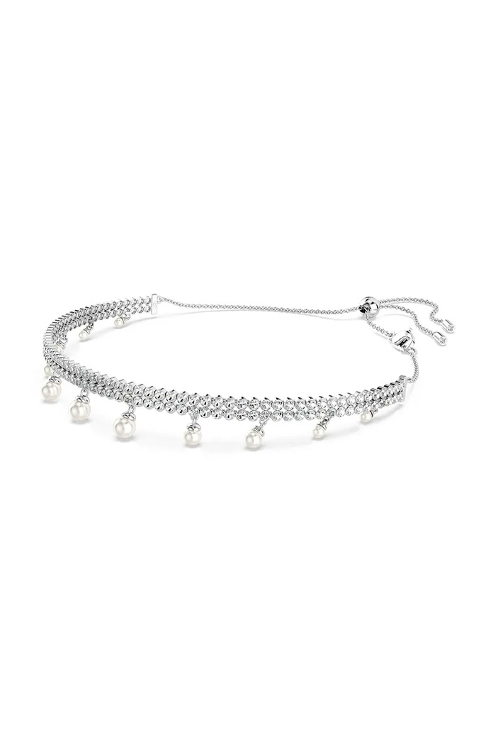 Κολιέ Swarovski Ariana Grande x Swarovski 5720865 ασημί SS25