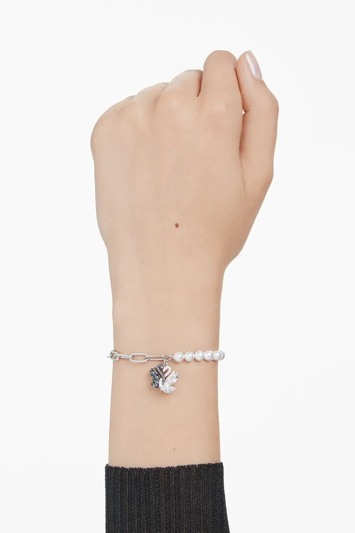 Swarovski bransoletka SWAN 5705720 srebrny
