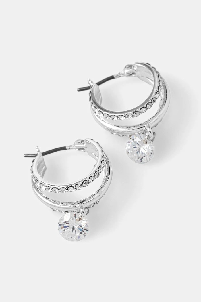 Dkny cercei zirconiu cubic argintiu 04G00803