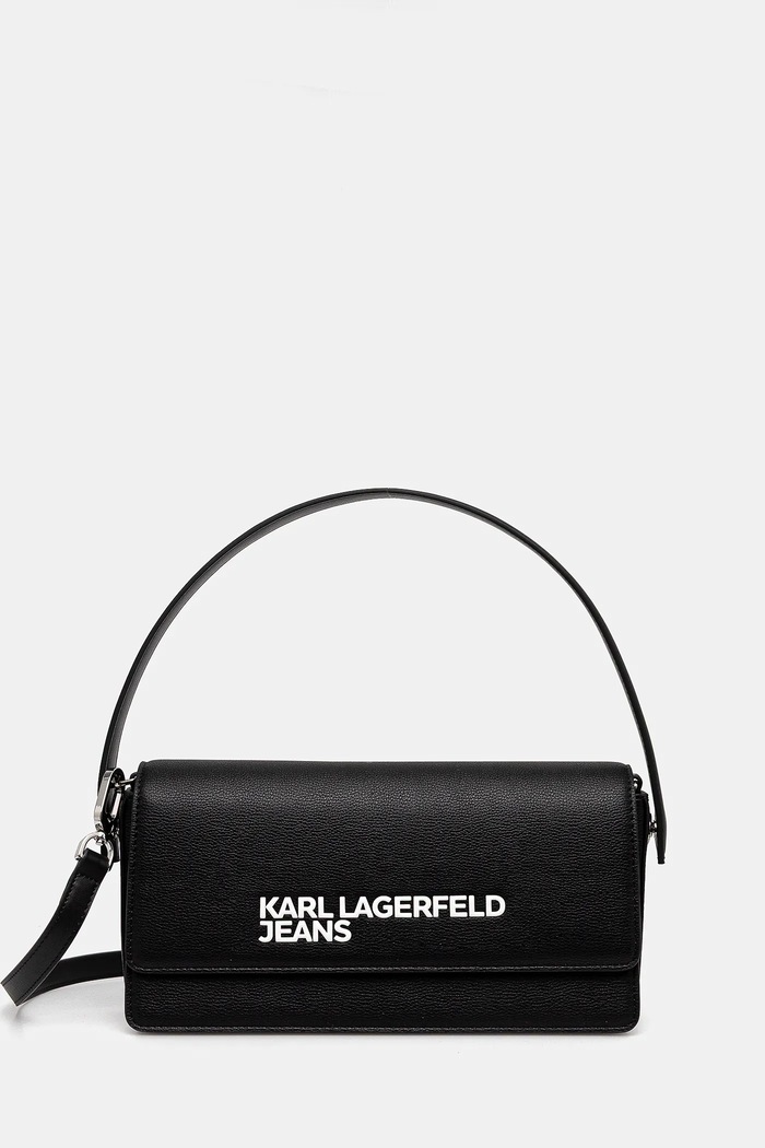 Karl Lagerfeld Jeans torebka nie mieści A4 czarny A2W30250