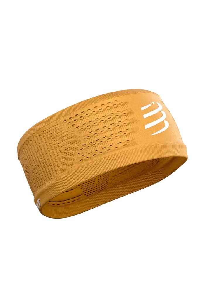 Akcesoria Compressport opaska na głowę damska On/Off XBNU390 żółty