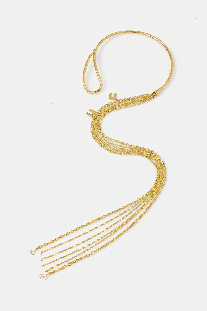 Elisabetta Franchi colier aur CO03B52E2
