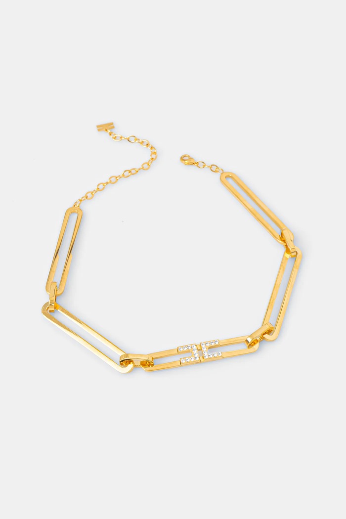 Elisabetta Franchi colier zirconiu cubic aur CO04M52E2