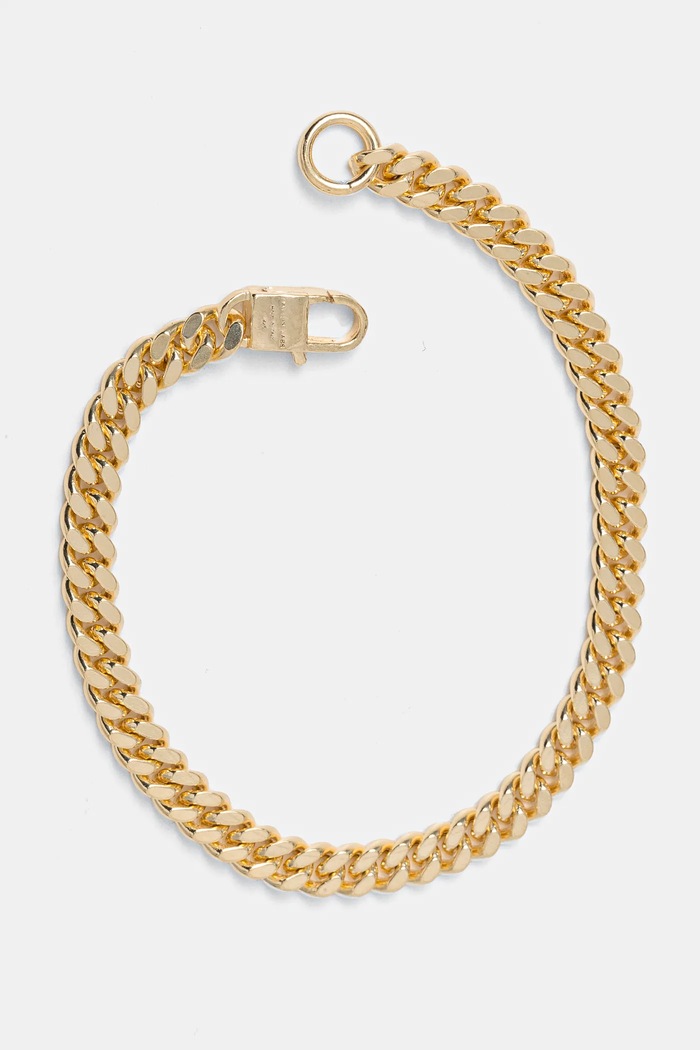 HATTON LABS bracciale placcato oro Classic Cuban Bracelet M argento giallo HL.W4.359.GL