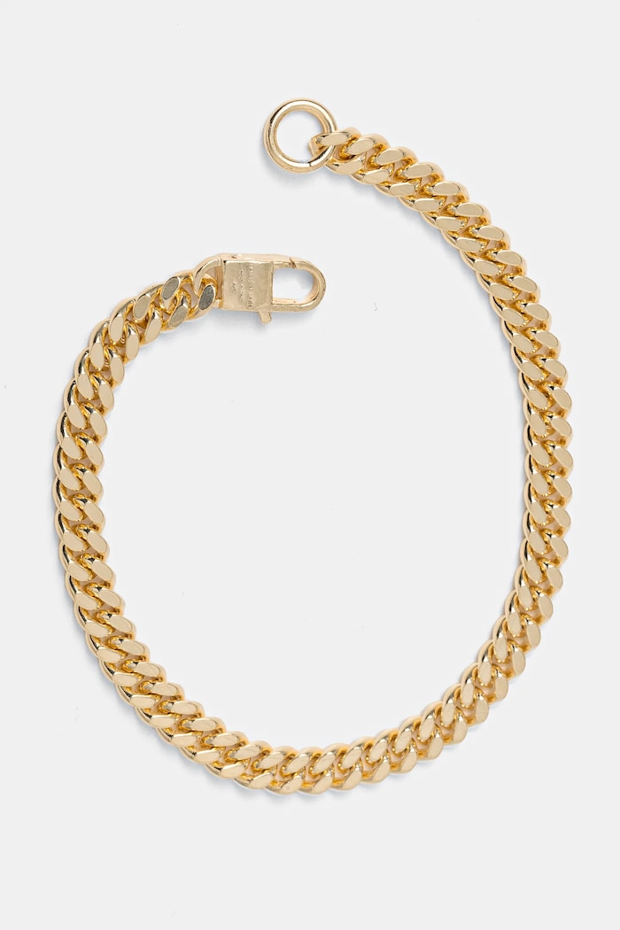 HATTON LABS bracciale placcato oro Classic Cuban Bracelet M argento giallo HL.W4.359.GL