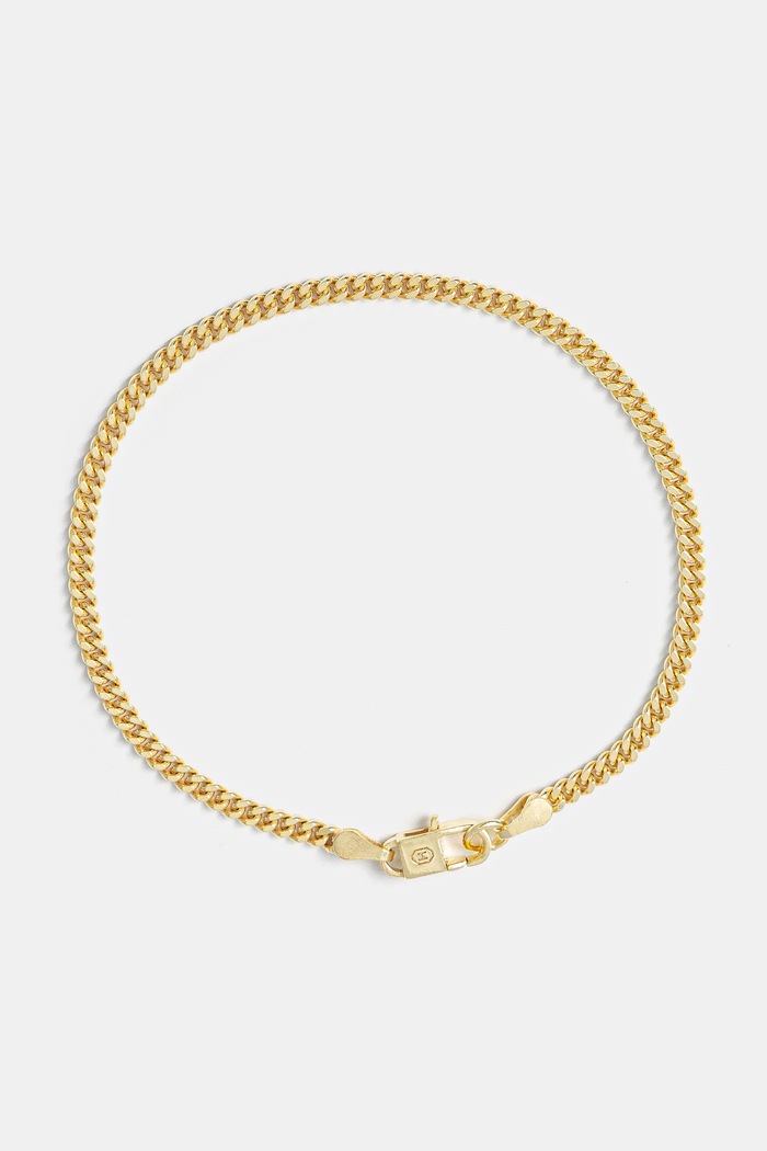HATTON LABS braccialetto Classic Cuban Bracelet S altro giallo HL.W4.358.GL
