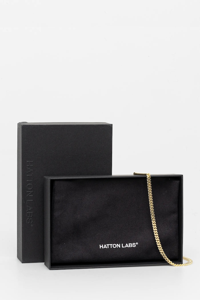 HATTON LABS naszyjnik pozłacany Classic Cuban Chain M żółty HL.W4.384.GL