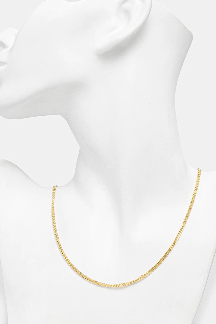 Accessori HATTON LABS collana d'argento Classic Cuban Chain S HL.W4.383.GL giallo