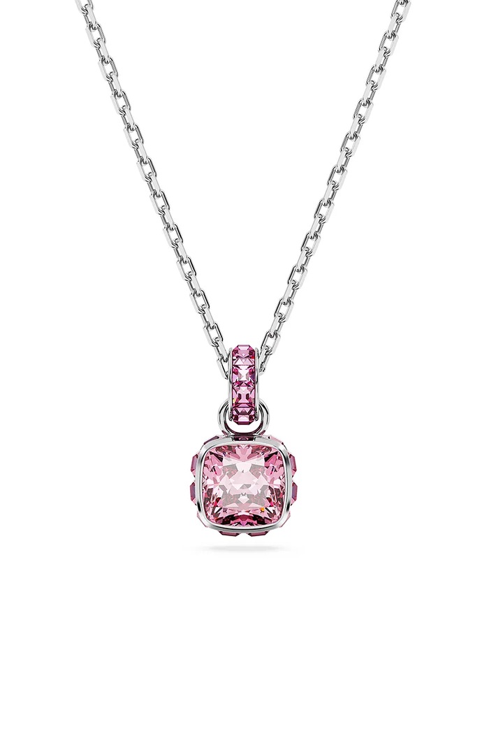Swarovski Colier BIRTHSTONE argintiu 5651791
