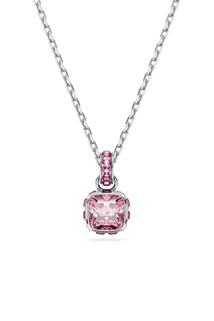 Swarovski Colier BIRTHSTONE argintiu 5651791