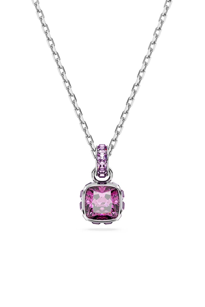Swarovski Colier BIRTHSTONE argintiu 5651708