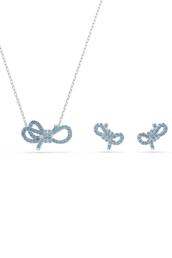 Swarovski colier si cercei 2-pack argintiu 5723554