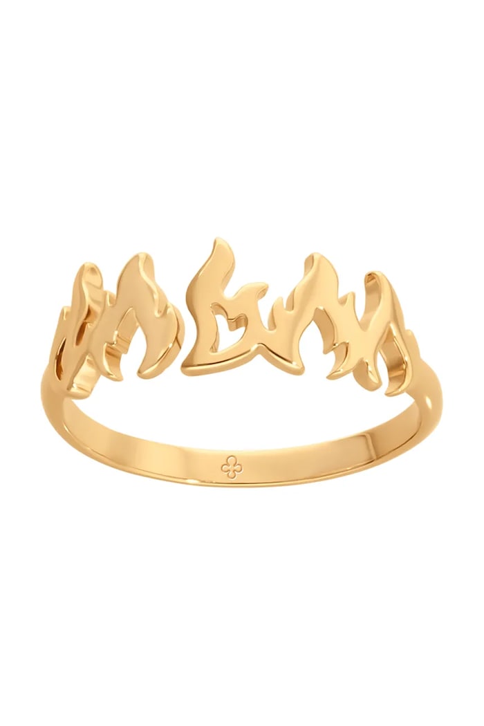 Prsten Lilou Flame of Love zlatna 244/PIE/5/PO