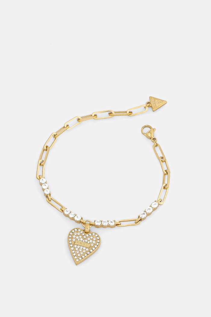 Guess bransoletka LOVE ME TENDER cyrkonia złoty JUBB03.248JW