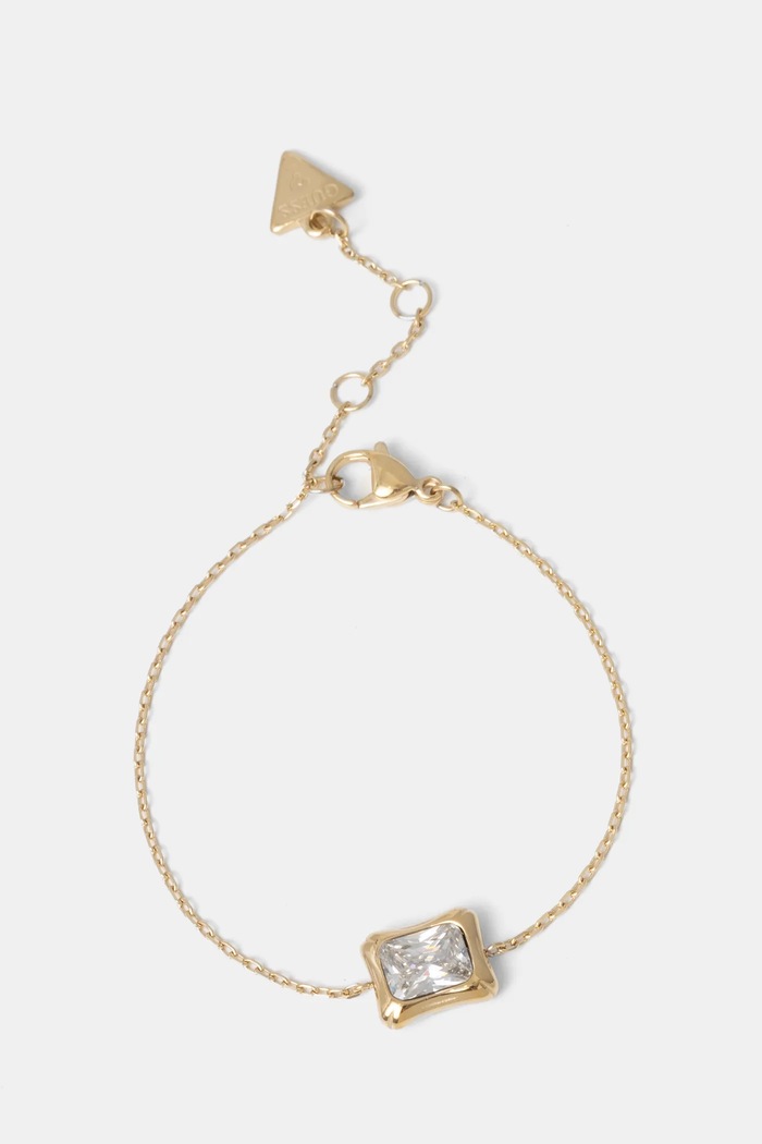 Guess bransoletka BAMBOO cyrkonia złoty JUBB05.171JW