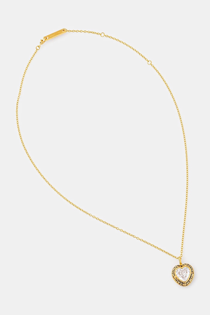 AMBUSH collana d'argento Heart Class Ring Charm Necklace argento oro 12114803