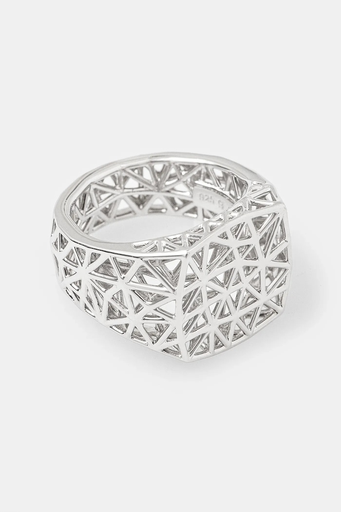 Stříbrný prsten Tom Wood Mesh Ring stříbro stříbrná 101198