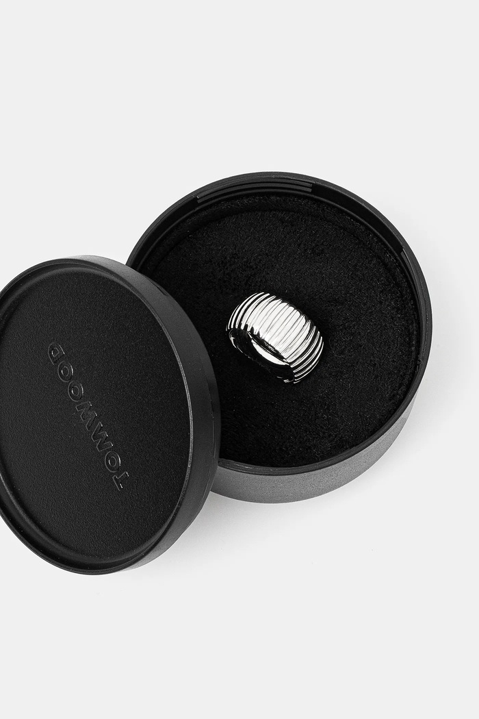 Аксесуари Срібний перстень Tom Wood Tubogas Ring Medium 101334 срібний
