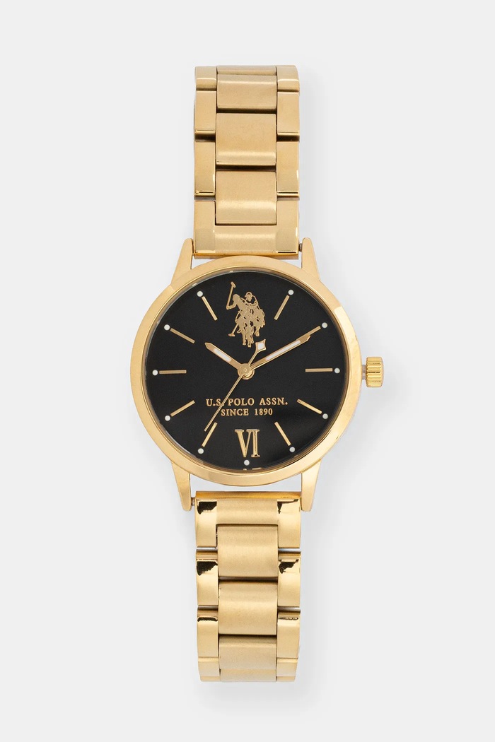 Ρολόι U.S. Polo Assn. EVELYN χρυσαφί USP5894YG