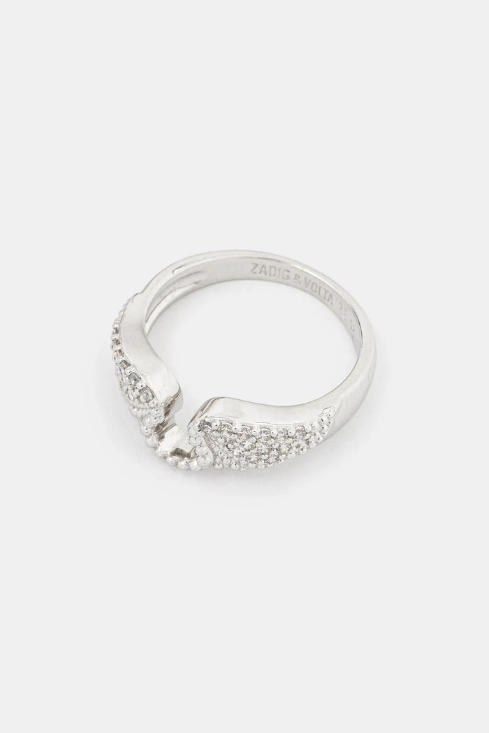ZADIG&VOLTAIRE pierścionek cyrkonia srebrny OWJW00631.027