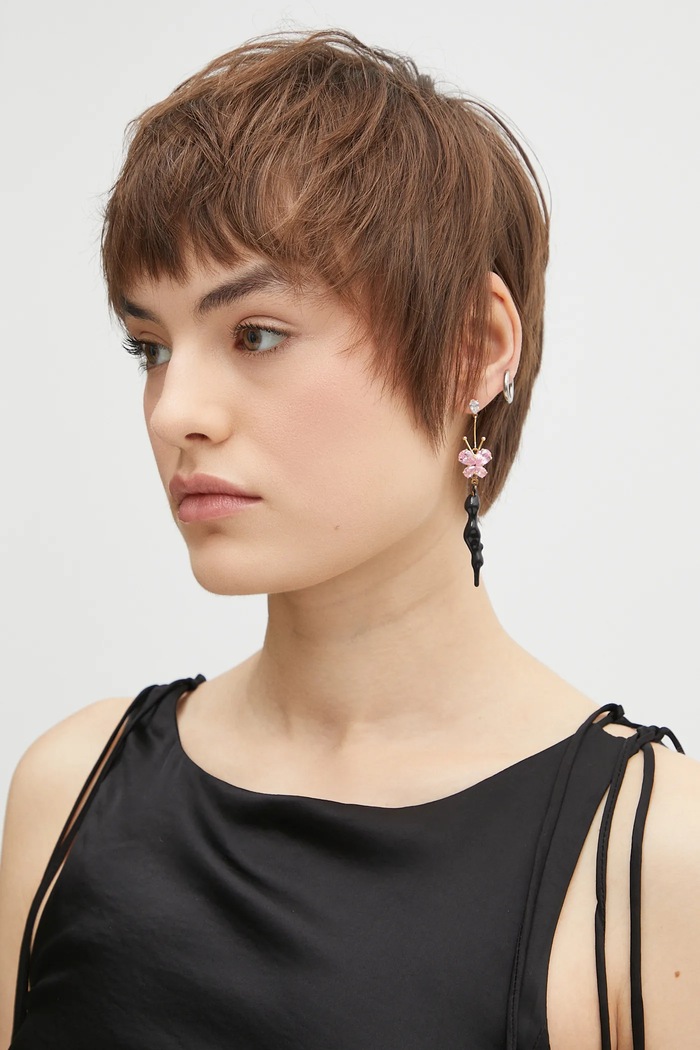 Ottolinger earrings Butterfly black 125.902325.03