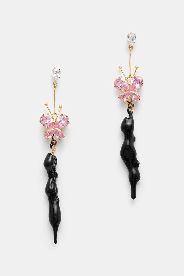 Ottolinger earrings Butterfly black 125.902325.03