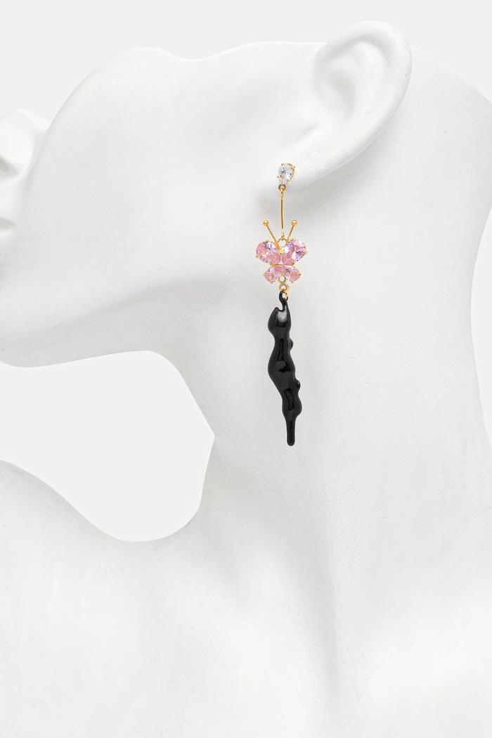 Ottolinger earrings Butterfly 125.902325.03 black SS25