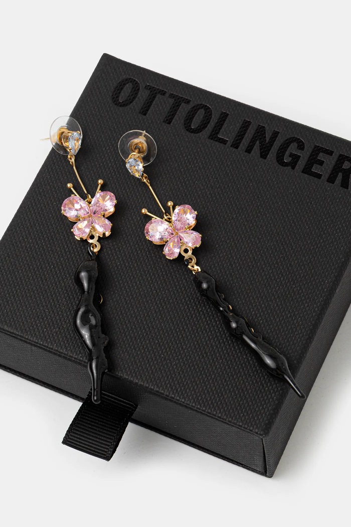 Accessories Ottolinger earrings Butterfly 125.902325.03 black