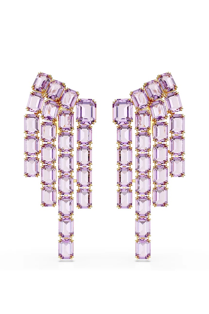 Swarovski clip on Cristal Swarovski violet 5720837