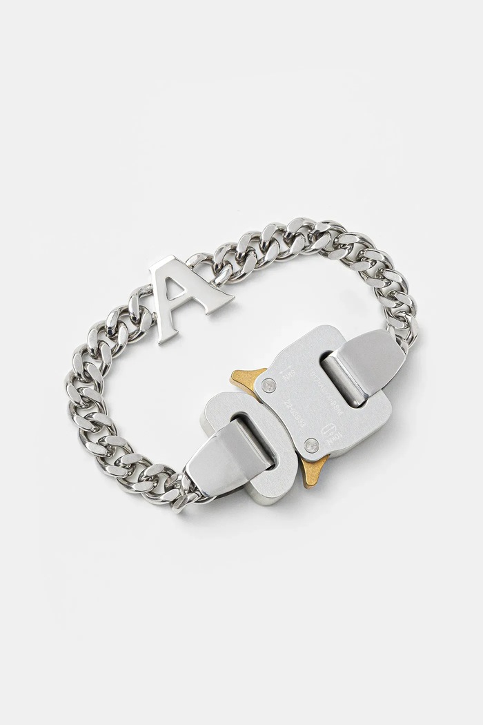 1017 ALYX 9SM bracelet buckle bracelet with charm silver AAUJW0220OT01