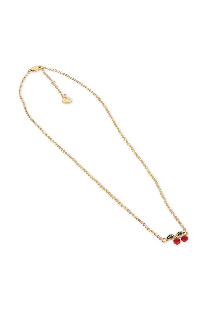 BIMBA Konges Sløjd collana in argento placcato oro 24K GOLD PLATING CHERRY NECKLACE KS102265 oro