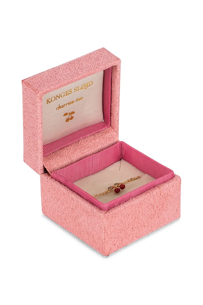 Strieborný pozlátený náramok Konges Sløjd 24K GOLD PLATED CHERRY BRACELET KS102266 zlatá SS25
