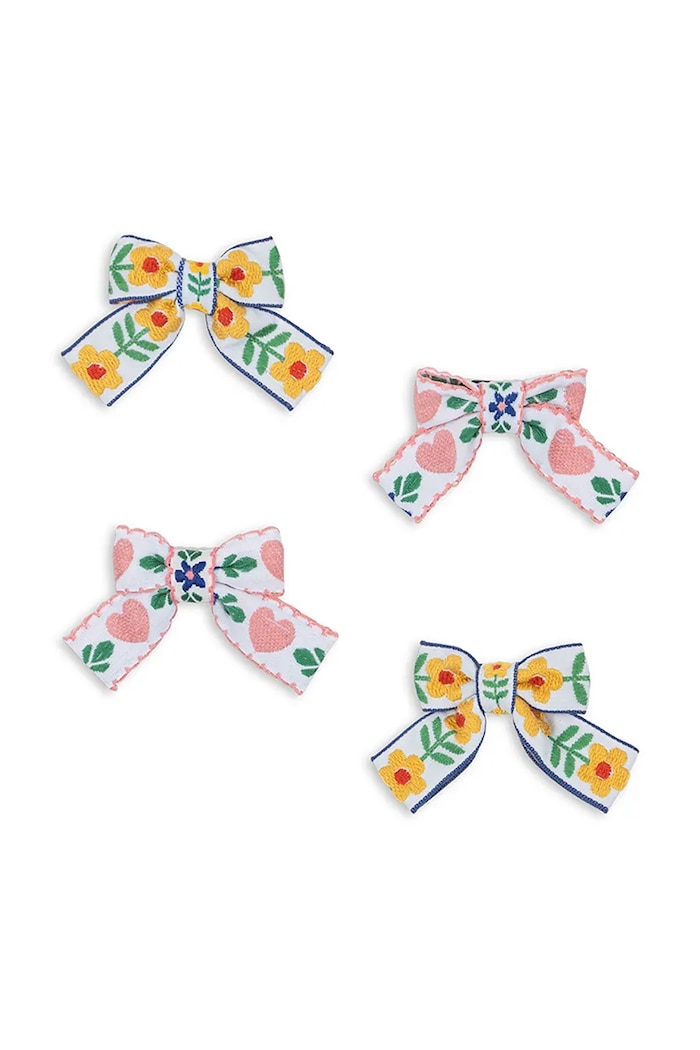 Konges Sløjd Spinki do włosów dziecięce 4 PACK BOW HAIR CLIPS 4-pack KS102747 multicolor SS25