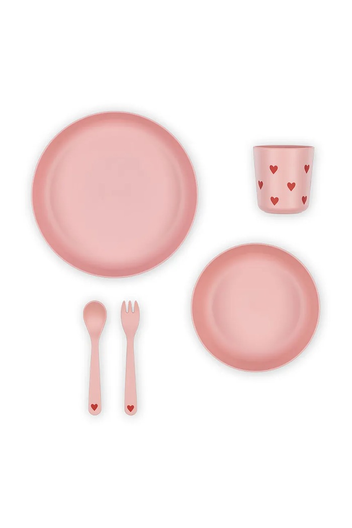 Konges Sløjd set de cină pentru copii PLA DINNER SET KS102334.G roz SS25