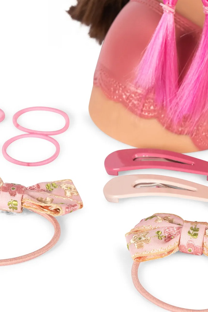 CHLAPEC Konges Sløjd Kadeřnická sada Konges Sløjd STELLA STYLING DOLL KS102765 růžová