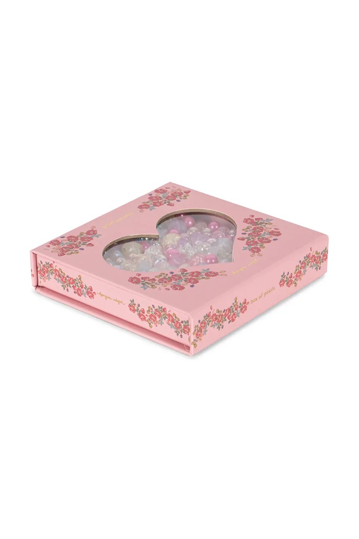 DÍVKA Sada korálků Konges Sløjd BOX OF PEARLS FSC KS102915 růžová