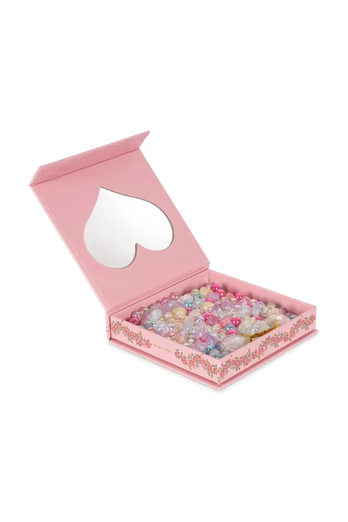 Sada korálků Konges Sløjd BOX OF PEARLS FSC růžová KS102915