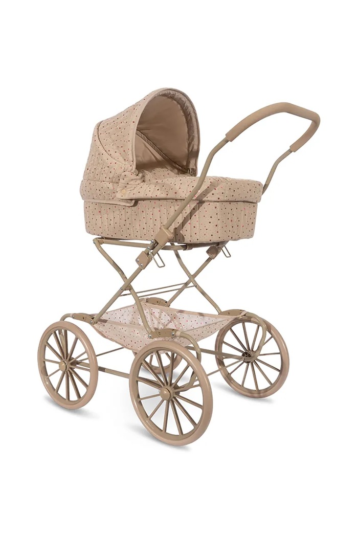 Kočárek pro panenky Konges Sløjd TULLE DOLL PRAM KS102919 béžová SS25