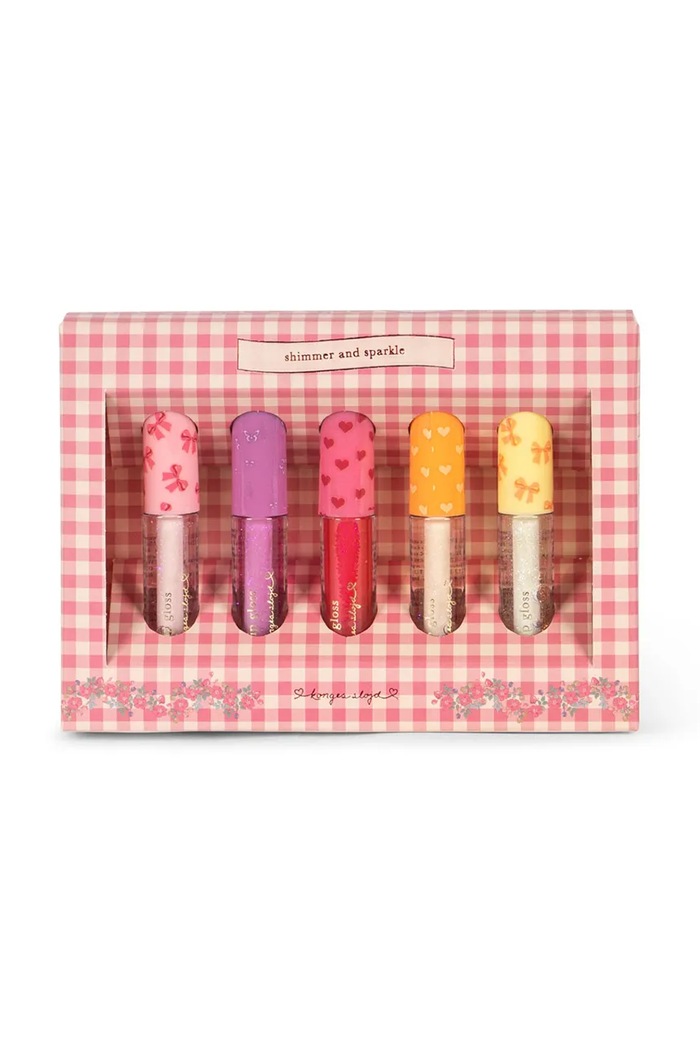 Set sjajila za usne Konges Sløjd GLITTER LIP GLOSS 5 PCS 5-pack roza KS102826