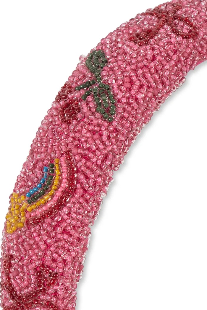 Fete Konges Sløjd bandă de păr pentru copii BEADED HAIRBRACE KS103301 roz