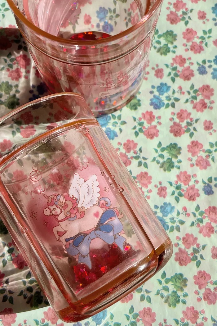 Băieți Konges Sløjd Set cani 2 PACK GLITTER CUPS KS103024.G roz