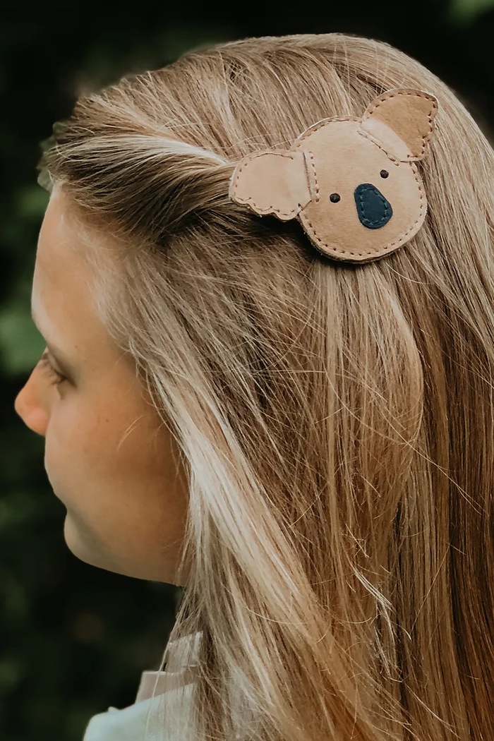 Dječja ukosnica za kosu Donsje Josy Classic Hairclip Koala smeđa 6009010