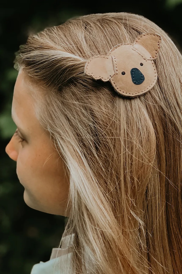 Dječja ukosnica za kosu Donsje Josy Classic Hairclip Koala smeđa 6009010