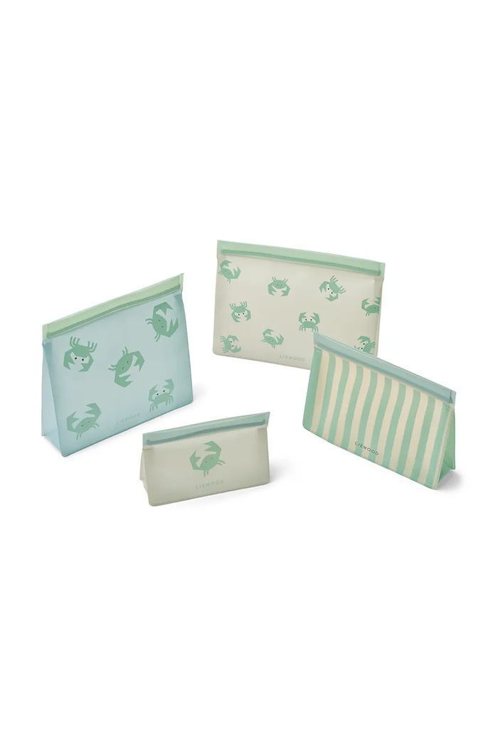 Liewood torebki na żywność Keith Foodbag 4-Pack 4-pack zielony LW18737